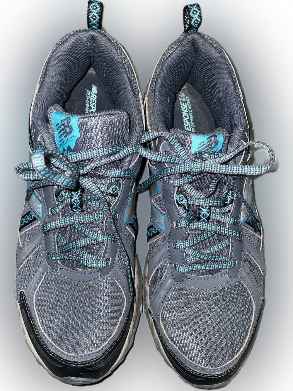 New Balance Navy & Teal Athletic Sneakers